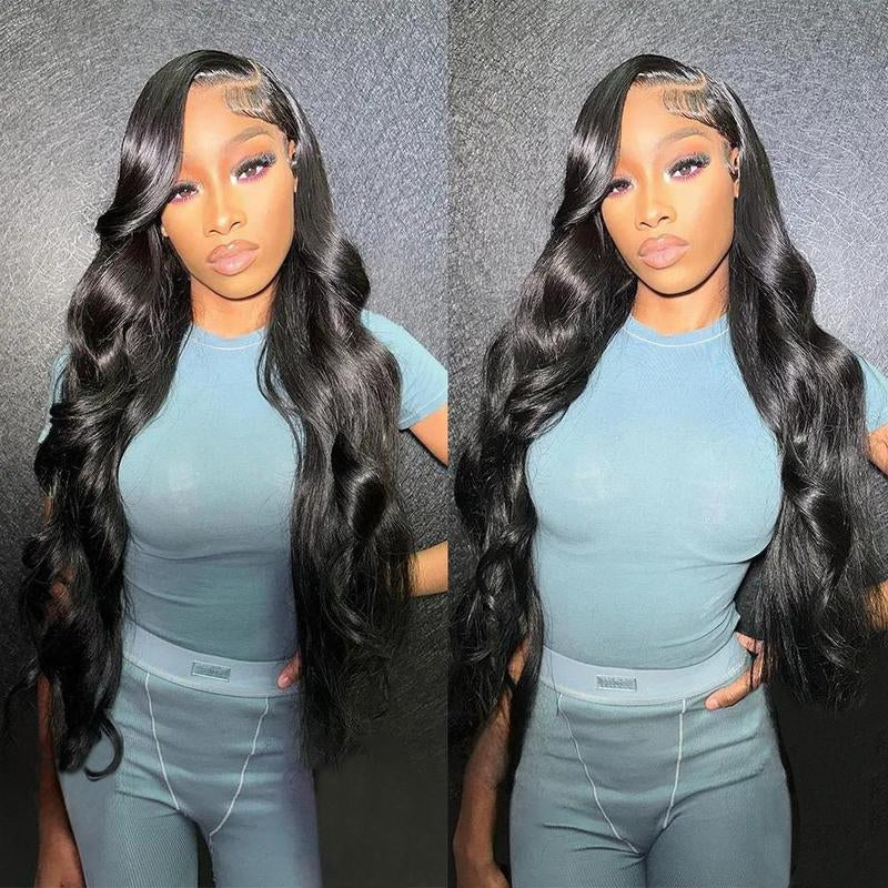 [32 Inch for Only $126]Bling Hair Body Wave 13X4 Transparent Lace Front Wigs Human Hair 180% Density 13X6 Transparent Lace Frontal Wigs Brazilian Natural Color for Black Women #Novatopfinds