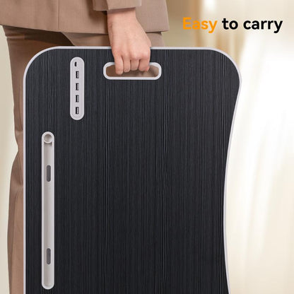 Laptop Bed Desk, Portable Foldable Laptop Table, Lap Desk Tray Table with 4 USB Ports, Storage Drawer and Cup Holder, for Bed/Couch Working, Reading