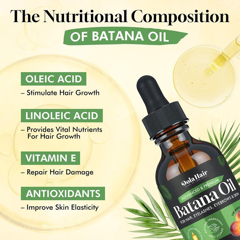 Batana Essentials Oil Organic for Haircare anti Hair Loss Repair Damaged Hair Moisturize Scalp Lightweight Daily Hair Care Moisturizer