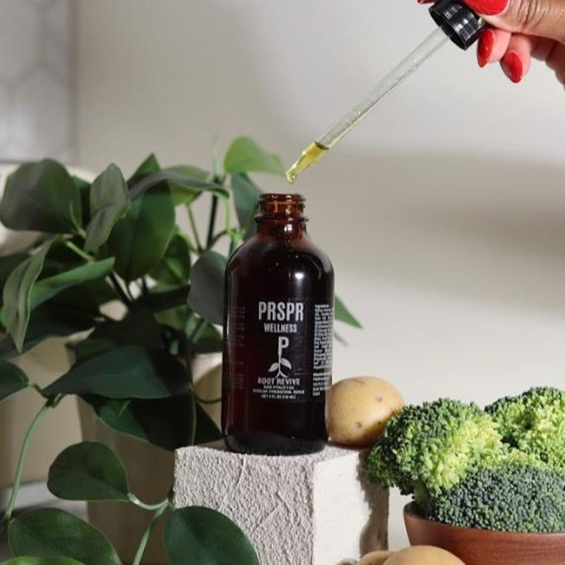 Root Revive Organic Hair Growth Oil with Castor Oil, Pumpkin Seed Oil, and More - Daily Haircare Natural Hair