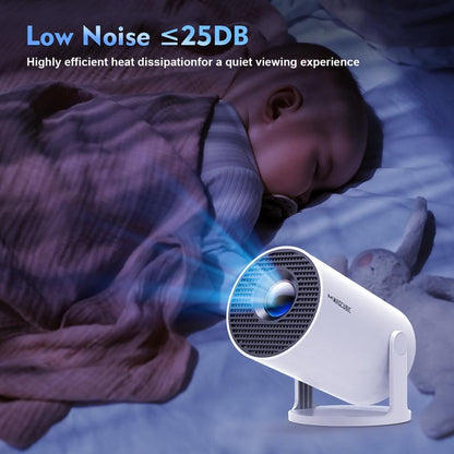 [US Warehouse] Magcubic Hy300Pro Projector 290ANSI Dual Wifi6 4K 1080P Decoding Auto Keystone Correction Wireless BT5.4 130"Screen 1280*720P Android 11 Built-In Speaker Allwinner H713 180° Rotatable Mini Portable Home Cinema Outdoor Video Audio Device
