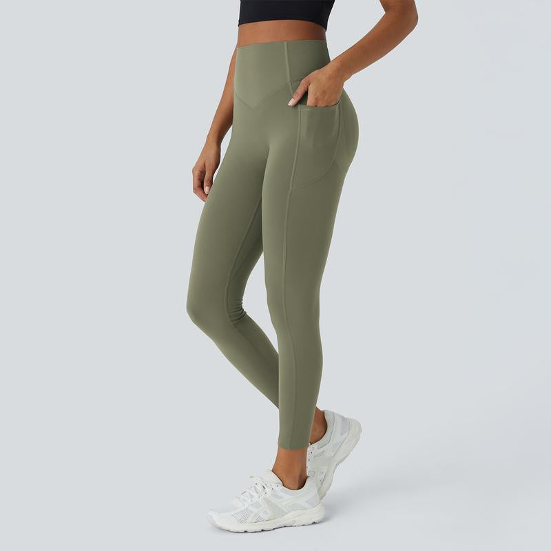 Halara Ultrasculpt High Waisted Scrunch Butt Lifting Tummy Control Pocket Shaping Training Leggings