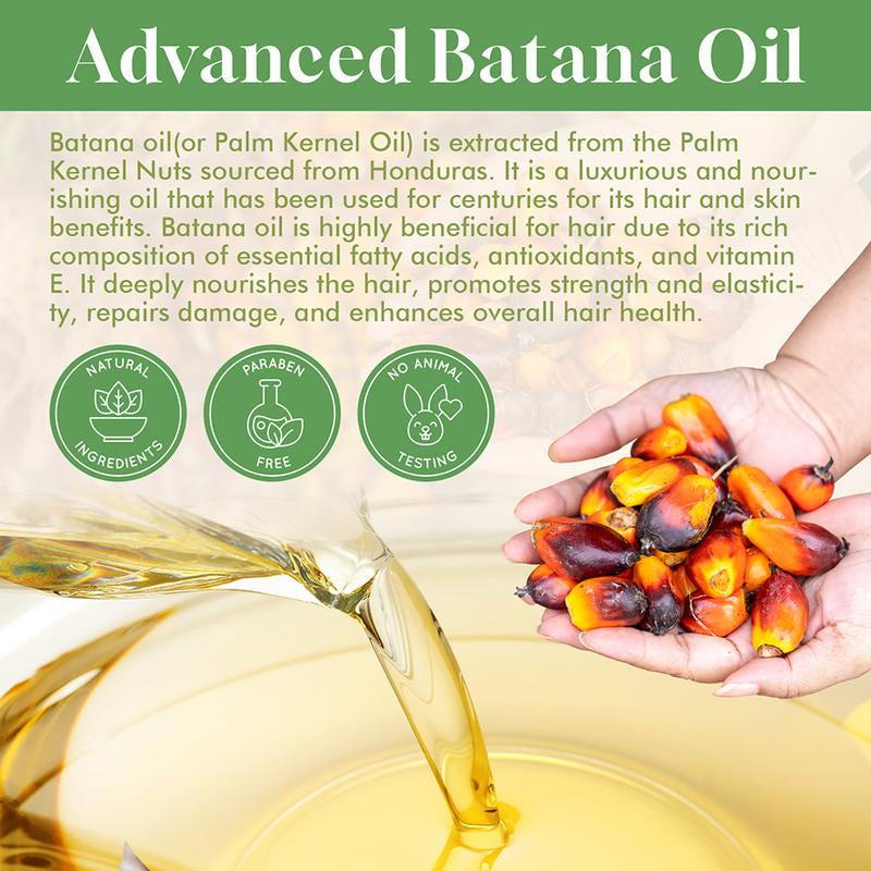 Batana Essentials Oil Organic for Haircare anti Hair Loss Repair Damaged Hair Moisturize Scalp Lightweight Daily Hair Care Moisturizer