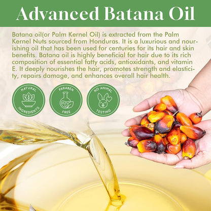 Batana Essentials Oil Organic for Haircare anti Hair Loss Repair Damaged Hair Moisturize Scalp Lightweight Daily Hair Care Moisturizer