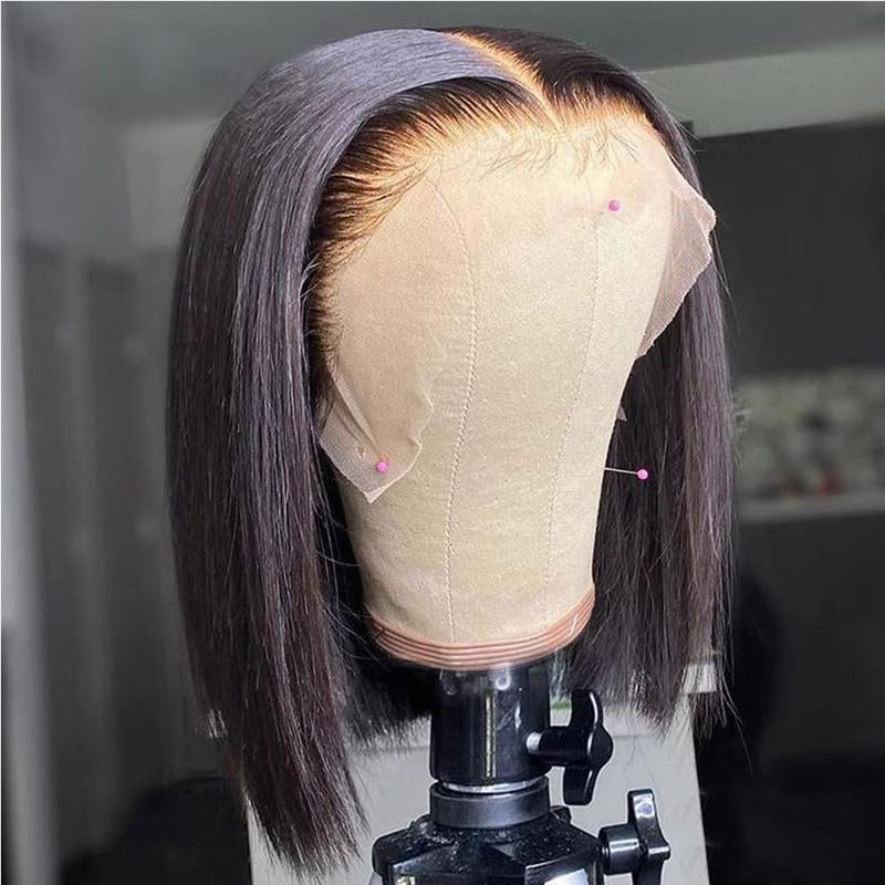 【20”Only $87.99】BANGJAZZ Short Kinky Curly Ready to Wear Glueless Wigs Pre Cut Lace Bleached Konts Closure Wigs Human Hair Wig Lace Front Wigs Pre Plucked for Women #Fallfreshness