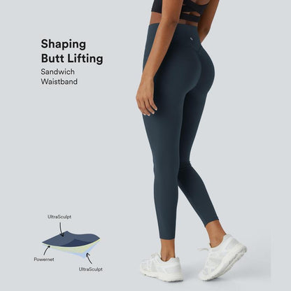 Halara Ultrasculpt High Waisted Scrunch Butt Lifting Tummy Control Pocket Shaping Training Leggings