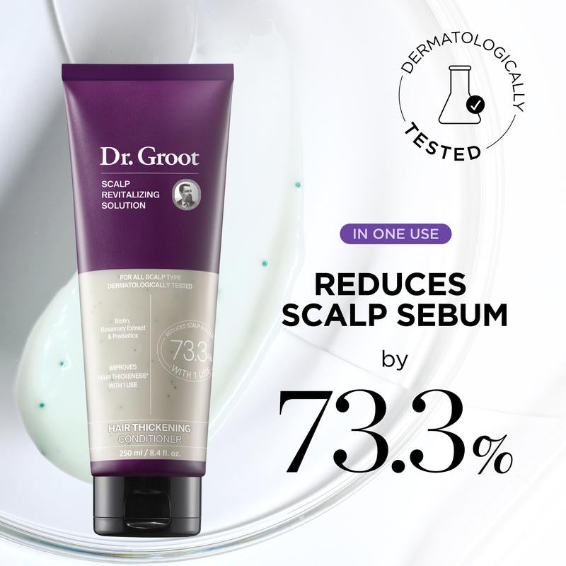 Dr. Groot Complete Set to Reduce Hair Loss, Scalp Revitalizing Solution, Hair Thickening, Biotin
