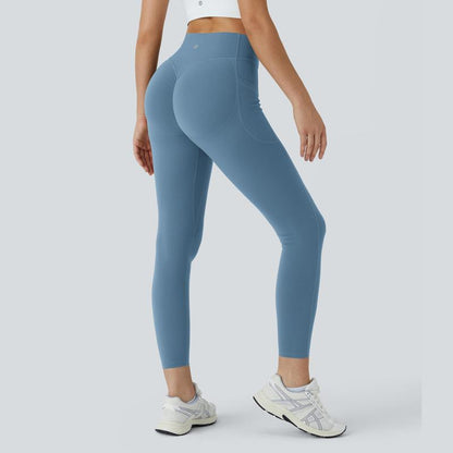 Halara Ultrasculpt High Waisted Scrunch Butt Lifting Tummy Control Pocket Shaping Training Leggings
