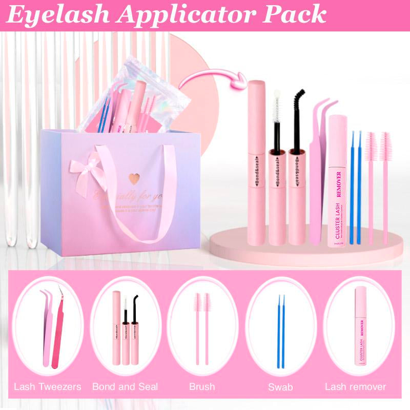 Individual False Eyelashes with Tools, 1 Set DIY Eyelash Extensions Includes Natural to Thick Styles, Self Grafting Curl Cluster Lashes Kit, Volume False Eyelashes for Eye Makeup Enhancement, Cosmetic Accessories Gift Set #TOP PICKS