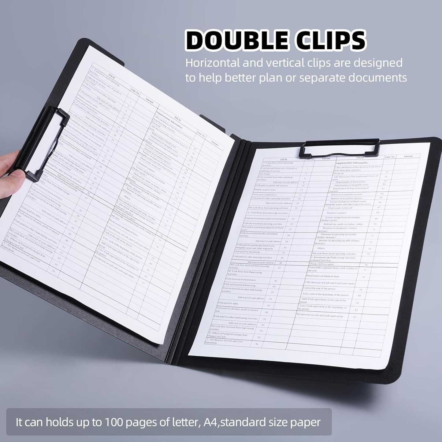 Elite Driver Professional Route Clipboard | Foldable Document Organizer with Pen Holder