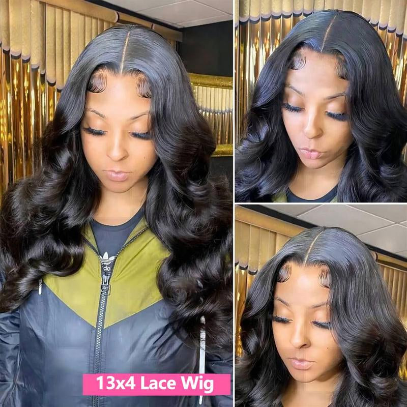 [32 Inch for Only $126]Bling Hair Body Wave 13X4 Transparent Lace Front Wigs Human Hair 180% Density 13X6 Transparent Lace Frontal Wigs Brazilian Natural Color for Black Women #Novatopfinds