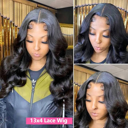 [32 Inch for Only $126]Bling Hair Body Wave 13X4 Transparent Lace Front Wigs Human Hair 180% Density 13X6 Transparent Lace Frontal Wigs Brazilian Natural Color for Black Women #Novatopfinds