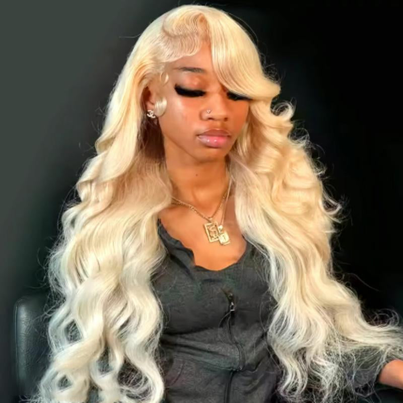 Cute Bein 613 Blonde 13X6 HD Lace Frontal Wig Pre Plucked 13X4 Straight Lace Front Human Hair Wigs for Women Can Be Dyed & Restyle