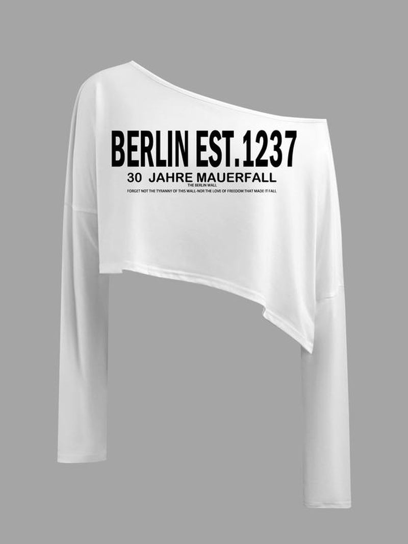 Women'S Long Sleeve Plaid Loose-Fit Casual Top, European Street Style Drop Shoulder Design, All Season Wearable Comfortable Fit