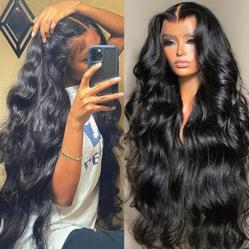 [32 Inch for Only $126]Bling Hair Body Wave 13X4 Transparent Lace Front Wigs Human Hair 180% Density 13X6 Transparent Lace Frontal Wigs Brazilian Natural Color for Black Women #Novatopfinds