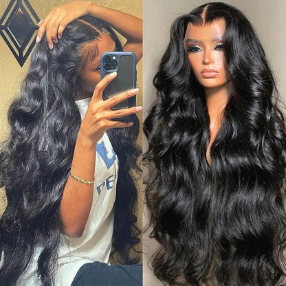 [32 Inch for Only $126]Bling Hair Body Wave 13X4 Transparent Lace Front Wigs Human Hair 180% Density 13X6 Transparent Lace Frontal Wigs Brazilian Natural Color for Black Women #Novatopfinds