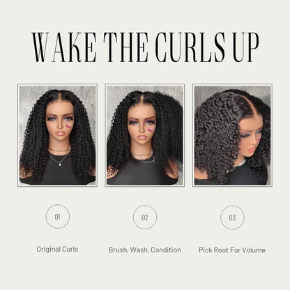 【2025 Super Deal】 ISEE HAIR 250% Wear Go Half Wig Kinky Curly Invisible Hairline 150% & 180% & 250% Glueless Human Hair Wigs No Lace Seamless Flip over Wig Updo down Style Hairpiece #Halfwigtok #Fallfreshness