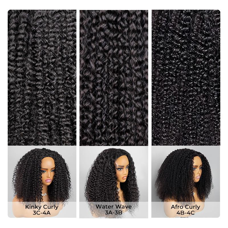 【2025 Super Deal】 ISEE HAIR 250% Wear Go Half Wig Kinky Curly Invisible Hairline 150% & 180% & 250% Glueless Human Hair Wigs No Lace Seamless Flip over Wig Updo down Style Hairpiece #Halfwigtok #Fallfreshness