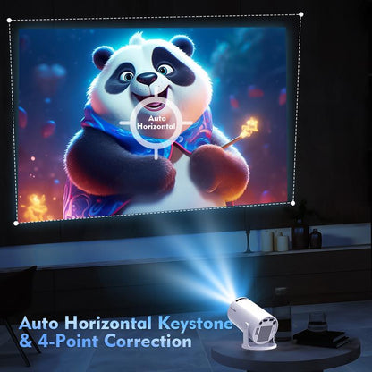 [US Warehouse] Magcubic Hy300Pro Projector 290ANSI Dual Wifi6 4K 1080P Decoding Auto Keystone Correction Wireless BT5.4 130"Screen 1280*720P Android 11 Built-In Speaker Allwinner H713 180° Rotatable Mini Portable Home Cinema Outdoor Video Audio Device