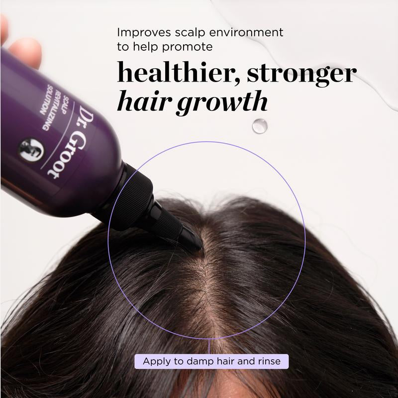 Dr. Groot Complete Set to Reduce Hair Loss, Scalp Revitalizing Solution, Hair Thickening, Biotin