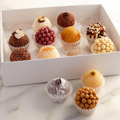 Gourmet Chocolate Brigadeiro Assortment - Gift Box - Valentine'S Day | Mother'S Day | Birhtday Gift | Christimas Gift Dessert Snack
