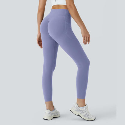 Halara Ultrasculpt High Waisted Scrunch Butt Lifting Tummy Control Pocket Shaping Training Leggings