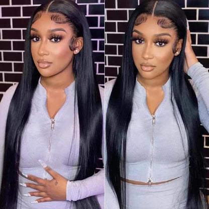 [32 Inch for Only $126]Bling Hair Body Wave 13X4 Transparent Lace Front Wigs Human Hair 180% Density 13X6 Transparent Lace Frontal Wigs Brazilian Natural Color for Black Women #Novatopfinds